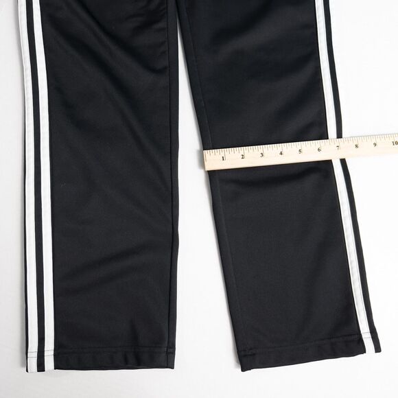 Adidas Essentials 3 Stripes Tricot Open Hem Track Pants Womens Medium Black Y2K - Picture 6 of 16